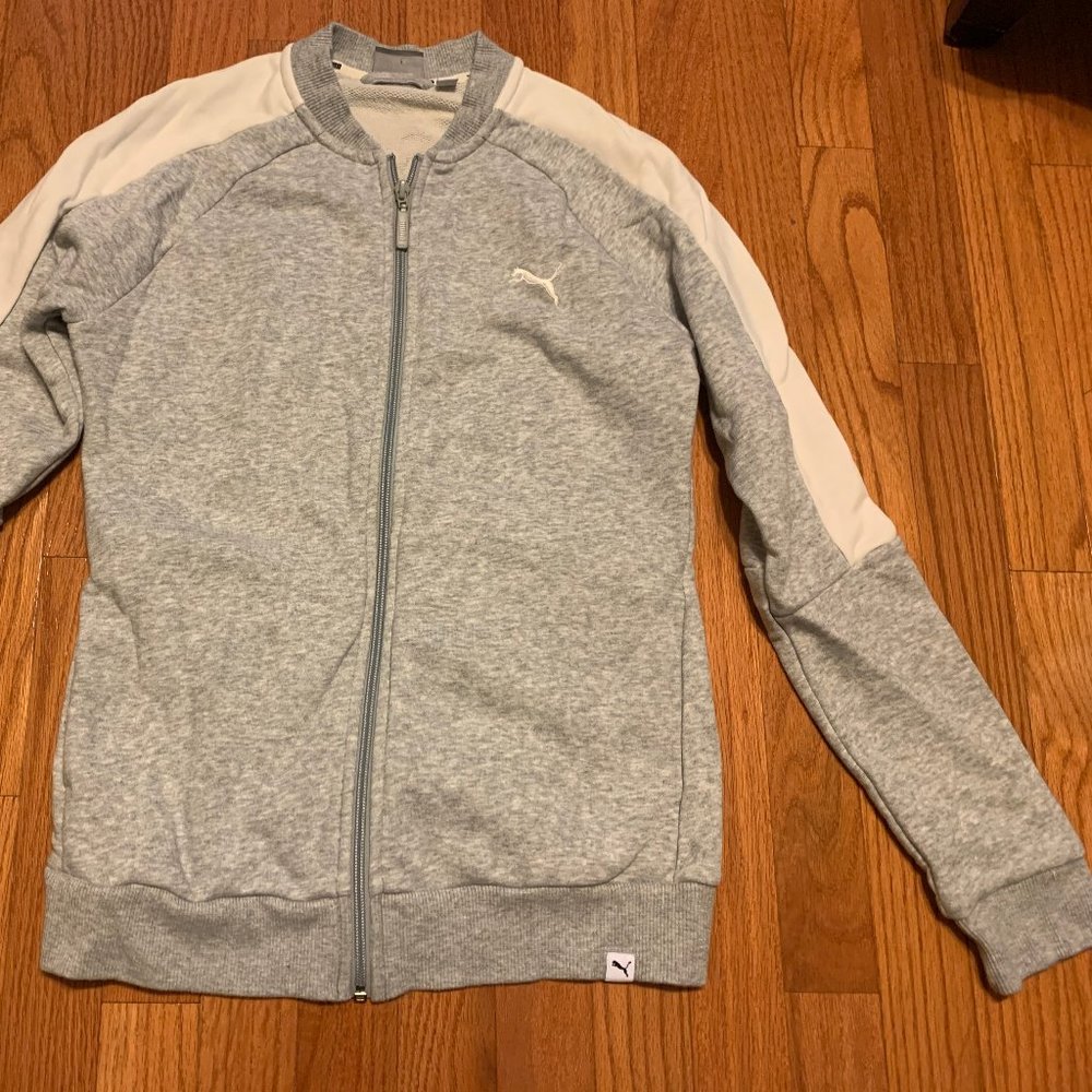 PUMA Full Zip Jacket Track Gym Athletic WorkOut SM